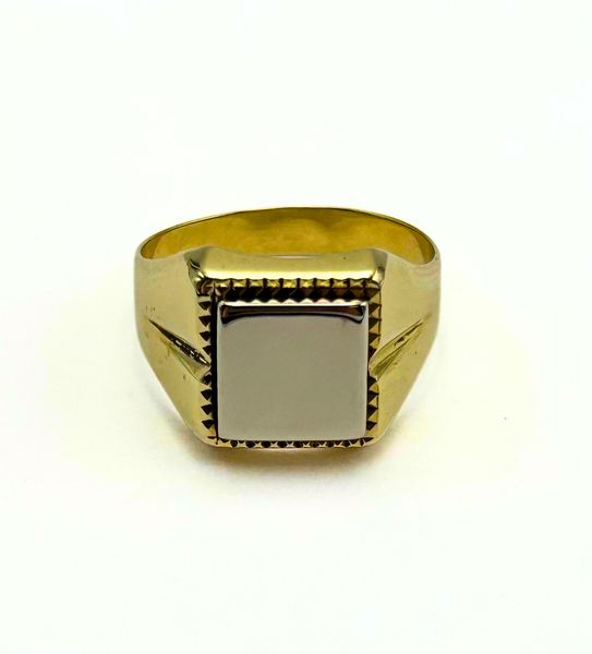 Hovedbilde Vintage Ring Med Hvit Gull Plate