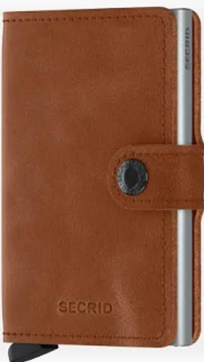 Secrid Miniwallet Vintage Cognac Silver