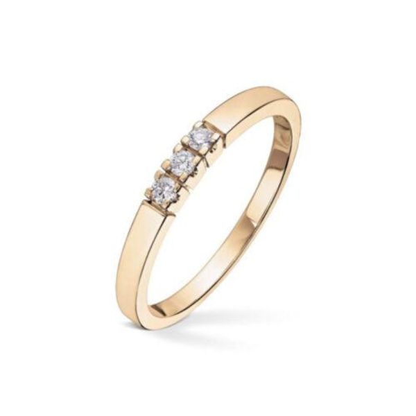Hovedbilde Allianse Diamant Ring i Gull 0,09 W.SI